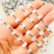 Opalite Oxidized Wire Chain